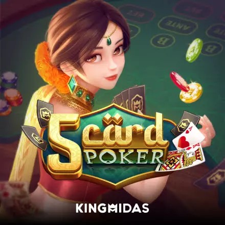 5 Card Poker slot icon by King Midas, available at Pistolo