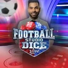 Football Studio Dice slot visual from Evolution available on pistolo-greece.com