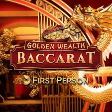 Golden Wealth Baccarat slot logo by Evolution at Pistolo