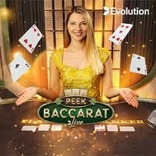 Peek Baccarat logo by Evolution Pistolo
