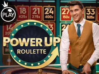 Enjoy Power UP Roulette by Pragmatic Play – logo hosted on pistolo-greece.com