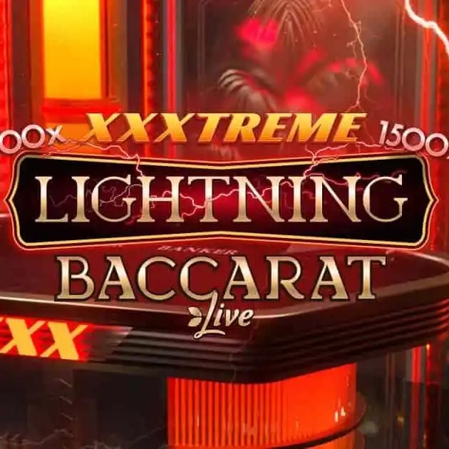 XXXtreme Lightning Baccarat slot icon by Evolution, available at Pistolo